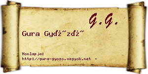 Gura Győző névjegykártya